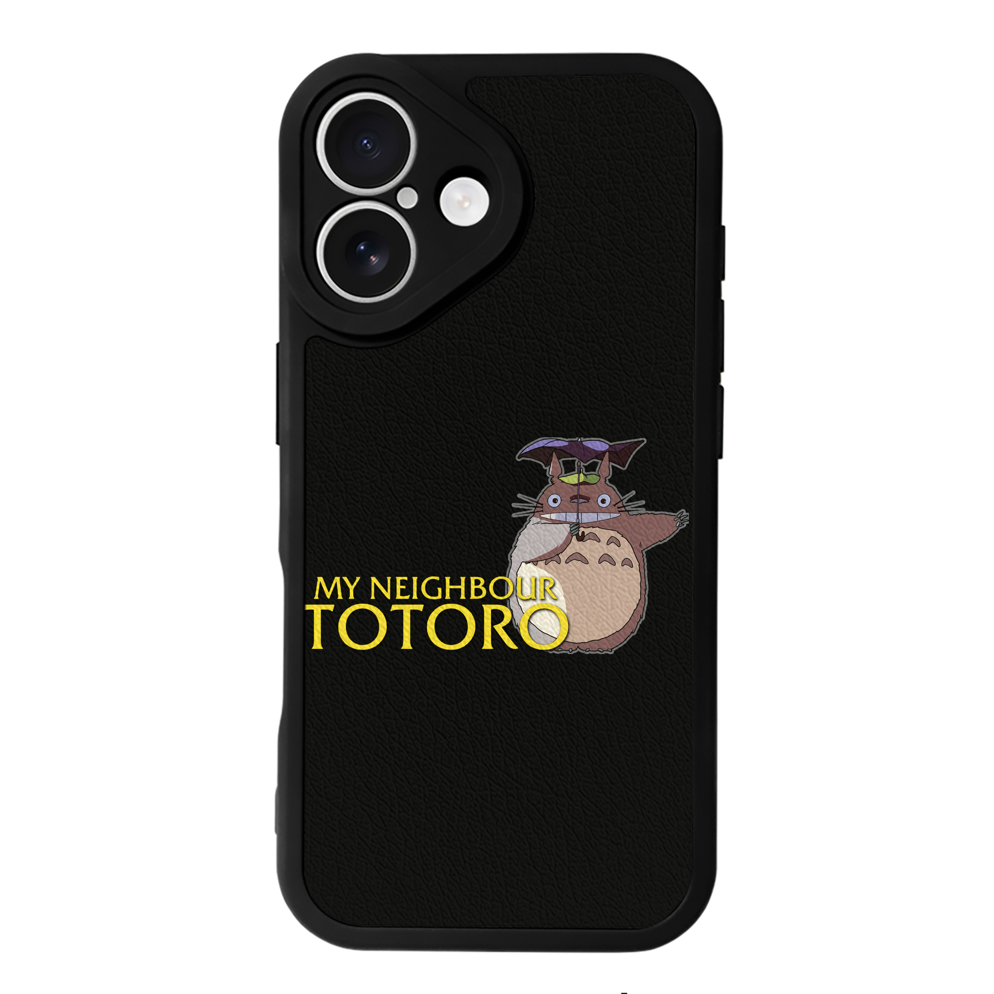 （画像用） となりのトトロ 草壁メイ 草壁サツキ My Neighbor Totoro Satsuki Kusakabe Mei Kusakabe 【iPhone 16シリーズ対応】シリコンスマホケース（レザー調） 材質：シリコン